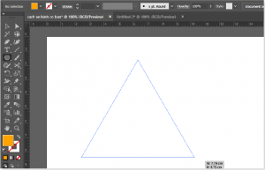 Vẽ hình tam giác trong illustrator