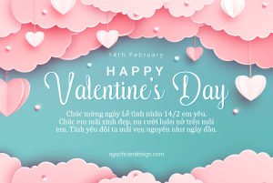 Mẫu thiệp Valentine đẹp dành cho bạn gái