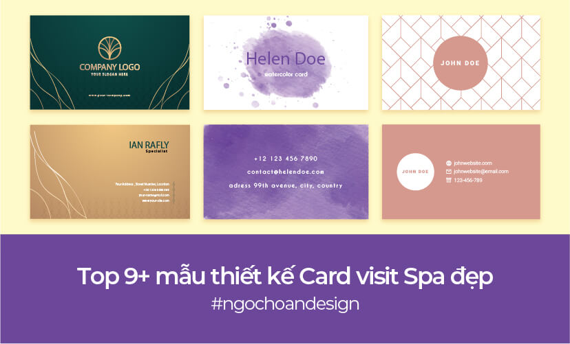 Top 9+ mẫu thiết kế Card visit Spa đẹp