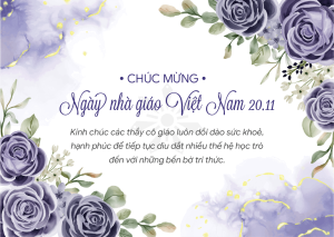 ảnh, thiệp chúc mừng ngày nhà giáo Việt Nam 20.11 đẹp nhất