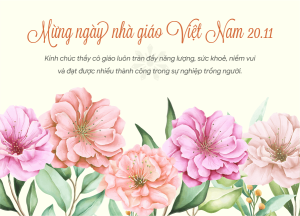 ảnh, thiệp chúc mừng ngày nhà giáo Việt Nam 20.11 đẹp 