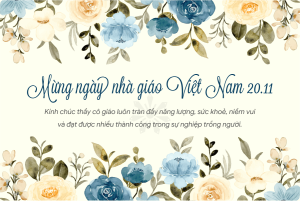 ảnh, thiệp chúc mừng ngày nhà giáo Việt Nam 20.11 đẹp nhất