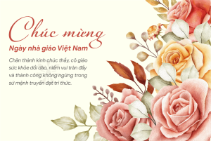 ảnh, thiệp chúc mừng ngày nhà giáo Việt Nam 20.11 đẹp nhất hiện nay