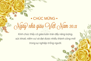thiệp chúc mừng ngày nhà giáo Việt Nam 20.11 đẹp nhất hiện nay
