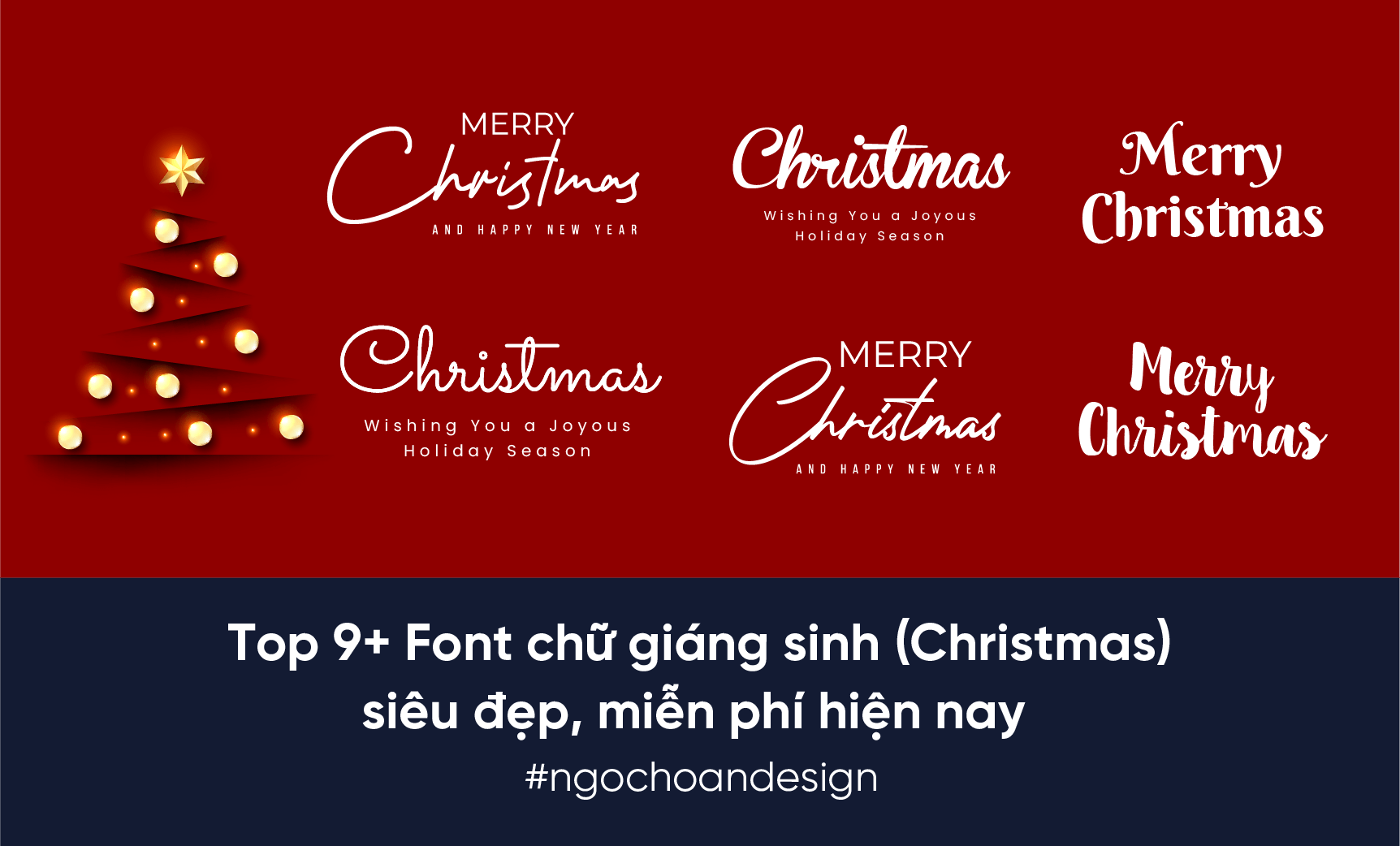 Top 9+ Font chữ giáng sinh (Christmas) đẹp, miễn phí