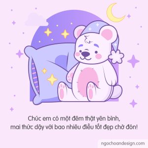 hình ảnh chúc ngủ ngon siêu dễ thương