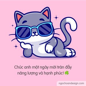 Ảnh và lời chúc buổi sáng vui vẻ dễ thương cho nam