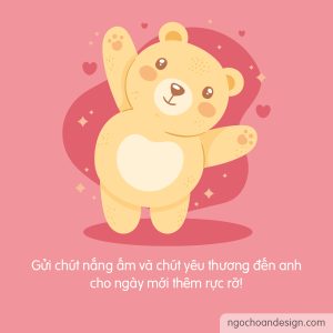 Ảnh và lời chúc buổi sáng vui vẻ, đáng yêu dễ thương cho bạn nữ