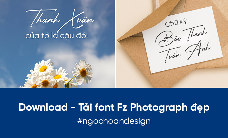 Download – Tải font Fz Photograph viết tay việt hóa đẹp